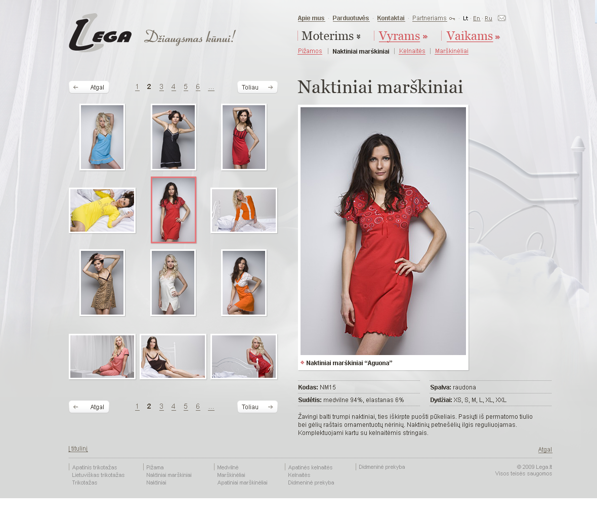 Lega.lt inner page design