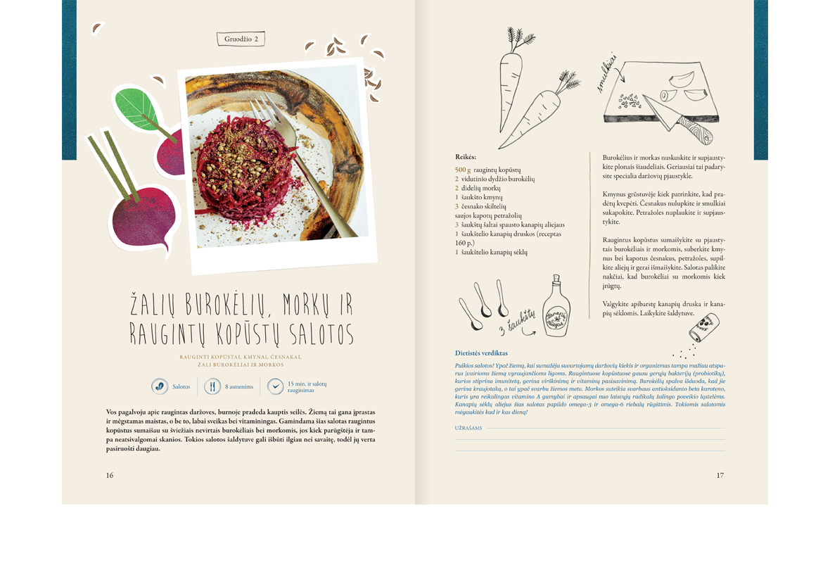 Kulinarinė receptų knyga „Gero maisto dienoraštis. Žiema