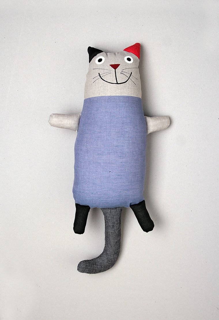 Linen cat plush toys - lininis katinas, minkštas žaislas